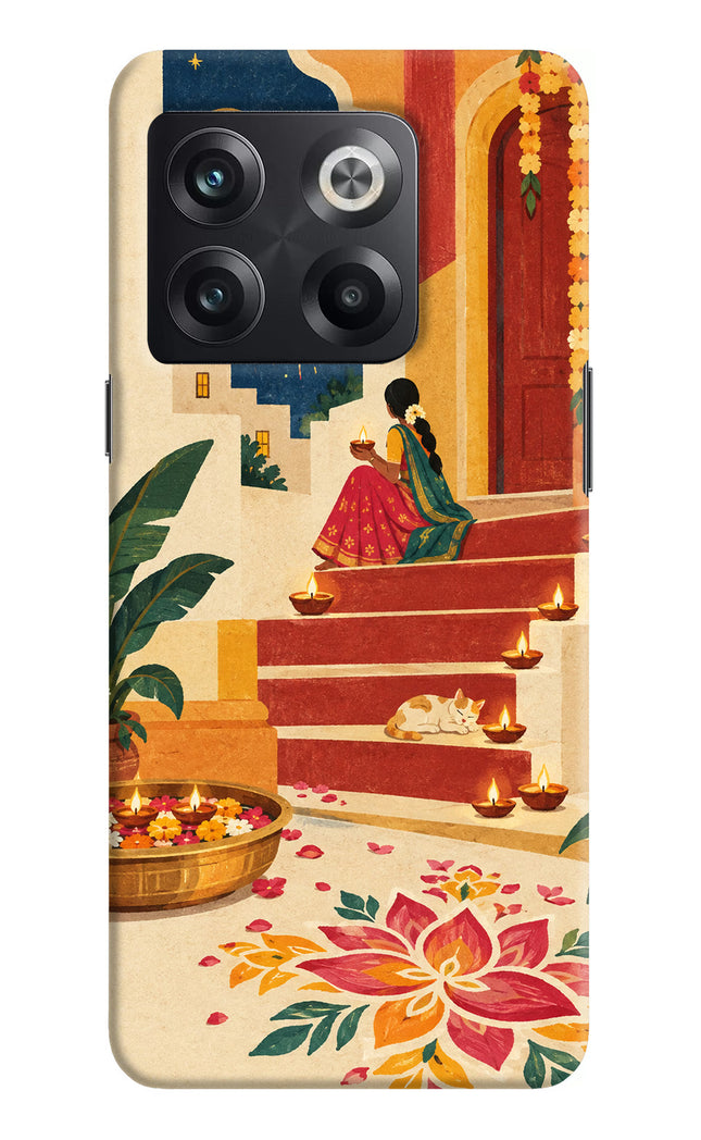 Diwali Rangoli OnePlus 10T 5G Hard Case Back Cover by Casekaro