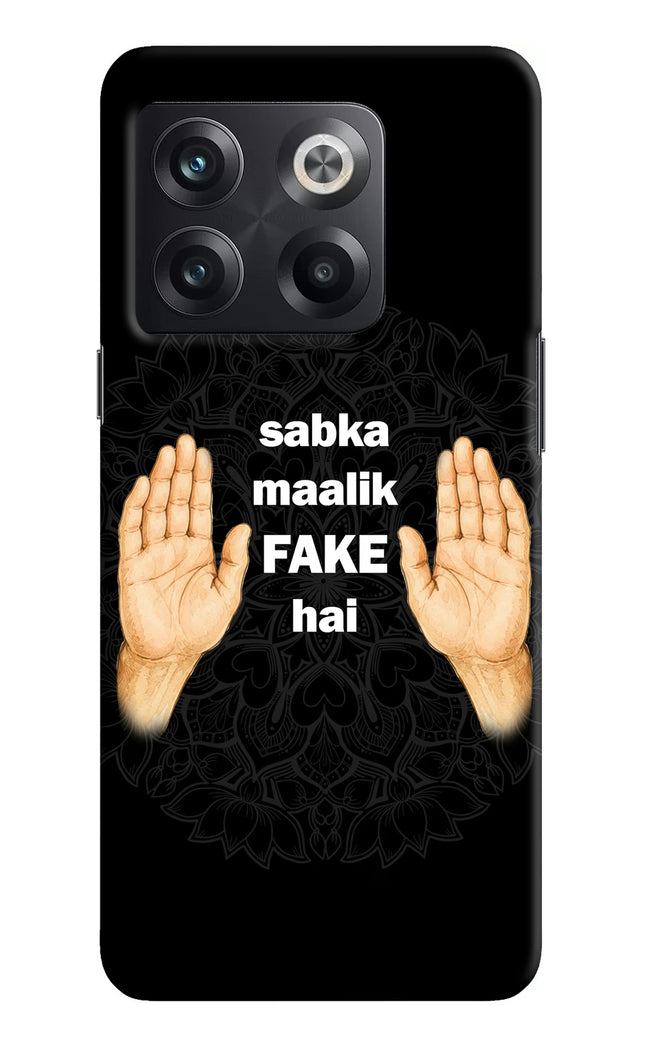 Sabka Malik Fake OnePlus 10T 5G Hard Case Back Cover by Casekaro