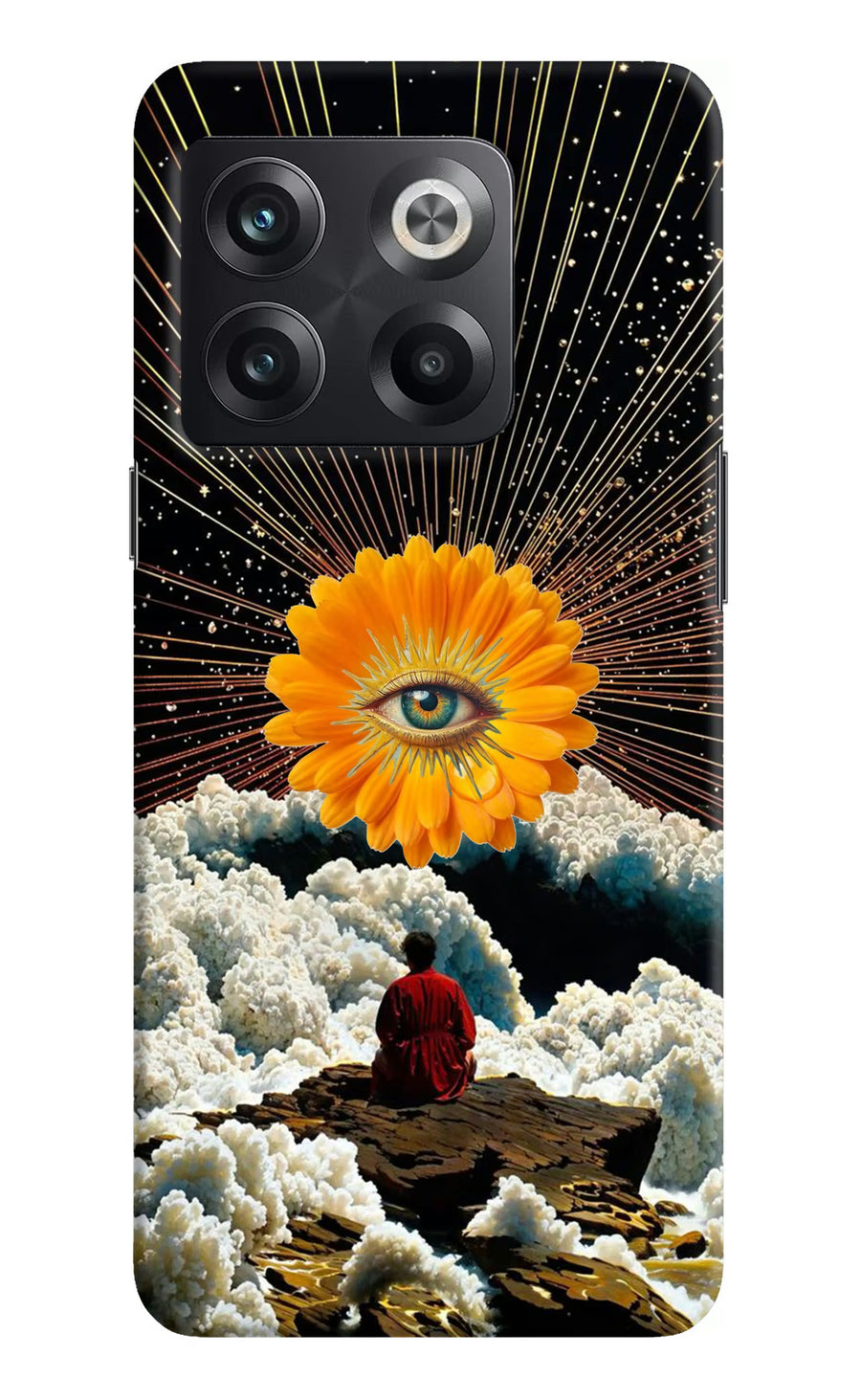 Cosmic Flower OnePlus 10T 5G Back Cover, Hard case
