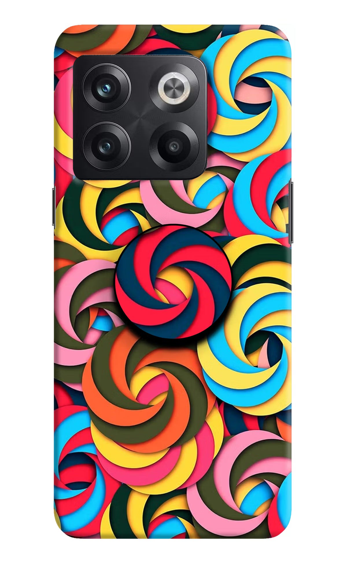 Spiral Pattern OnePlus 10T 5G Pop Case by Casekaro