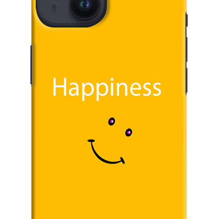 Happiness With Smiley iPhone 14 Hard Case Back Cover by Casekaro