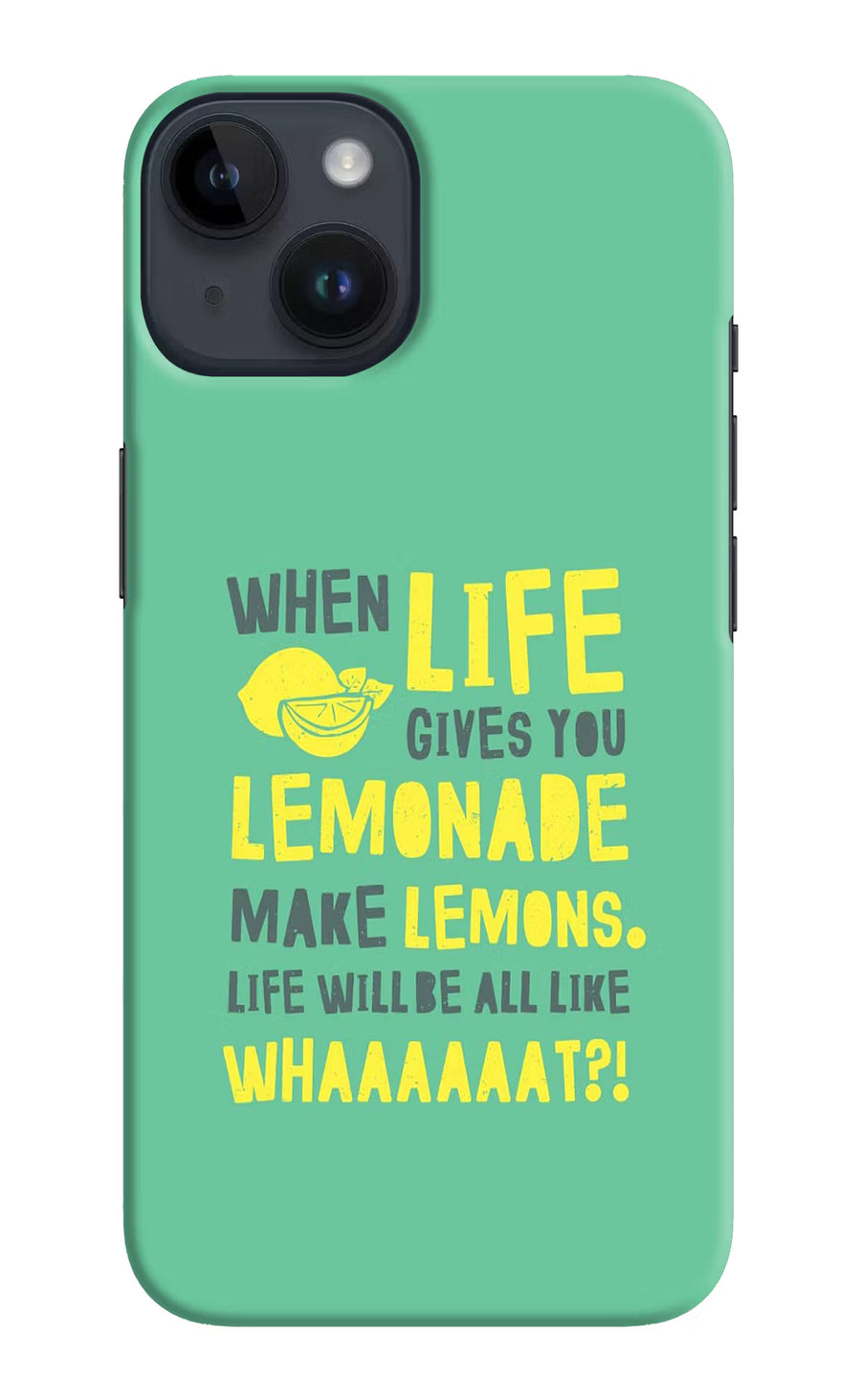 Quote iPhone 14 Back Cover, Hard case