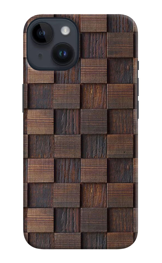 Wooden Cube Design iPhone 14 Hard Case Back Cover by Casekaro
