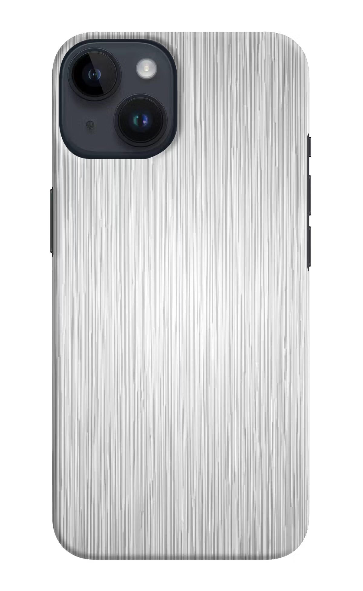Wooden Grey Texture iPhone 14 Hard Case Back Cover by Casekaro