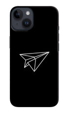Paper Plane White iPhone 14 Hard Case Back Cover by Casekaro