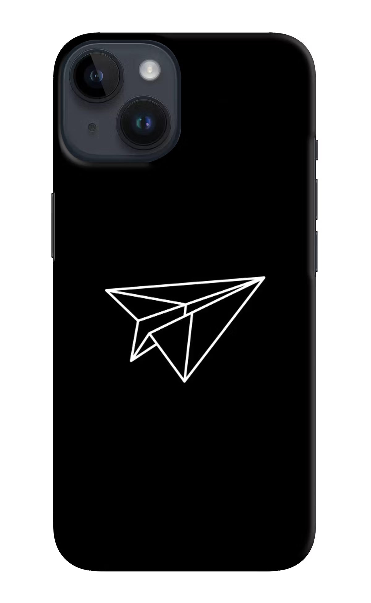 Paper Plane White iPhone 14 Hard Case Back Cover by Casekaro