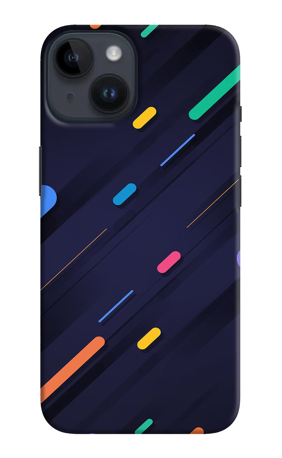 Abstract Design iPhone 14 Back Cover, Hard case
