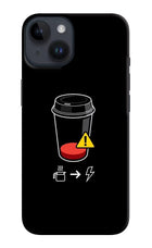 Coffee iPhone 14 Hard Case Back Cover by Casekaro