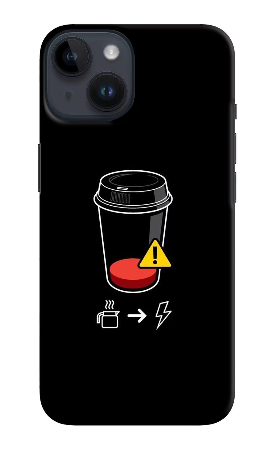 Coffee iPhone 14 Back Cover, Hard case