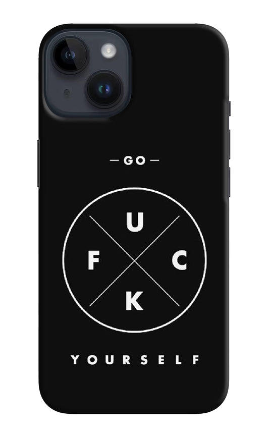 Go Fuck Yourself iPhone 14 Hard Case Back Cover by Casekaro