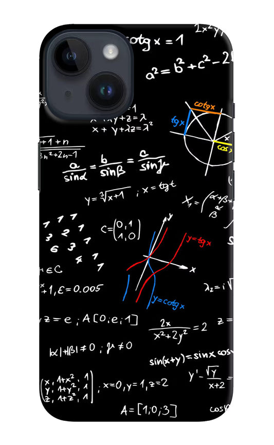 Mathematics Formula iPhone 14 Hard Case Back Cover by Casekaro