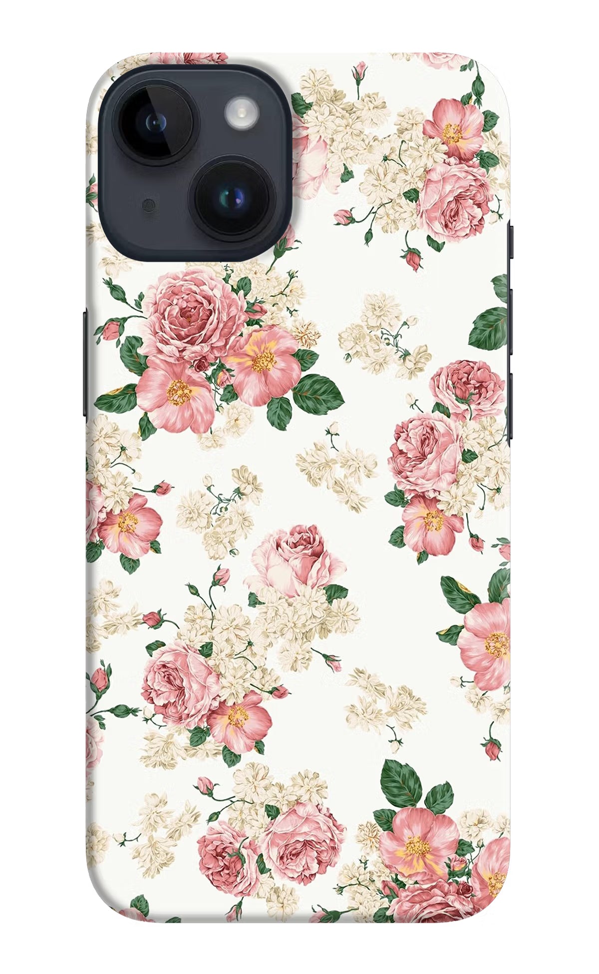 Flowers iPhone 14 Hard Case Back Cover by Casekaro