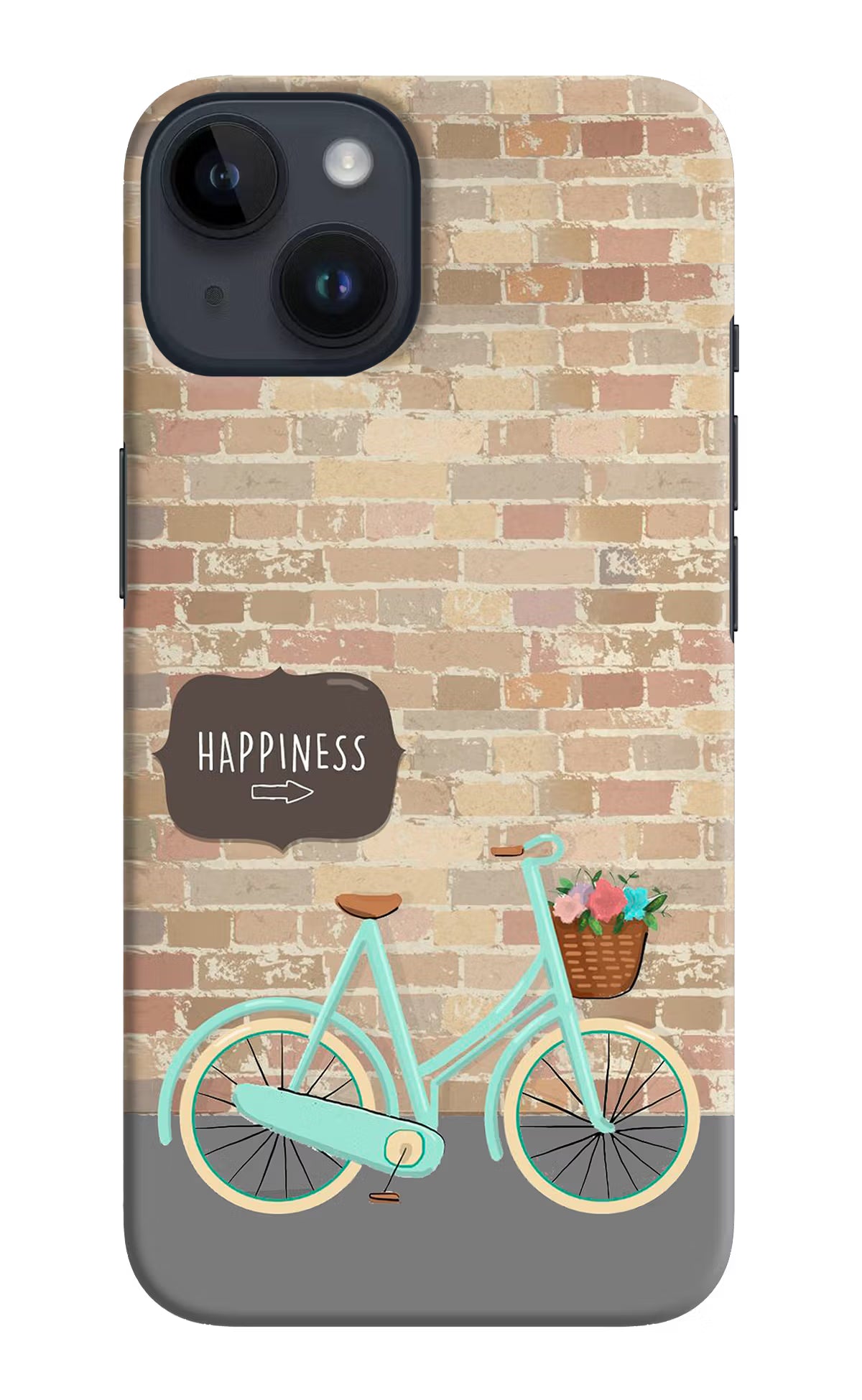 Happiness Artwork iPhone 14 Hard Case Back Cover by Casekaro
