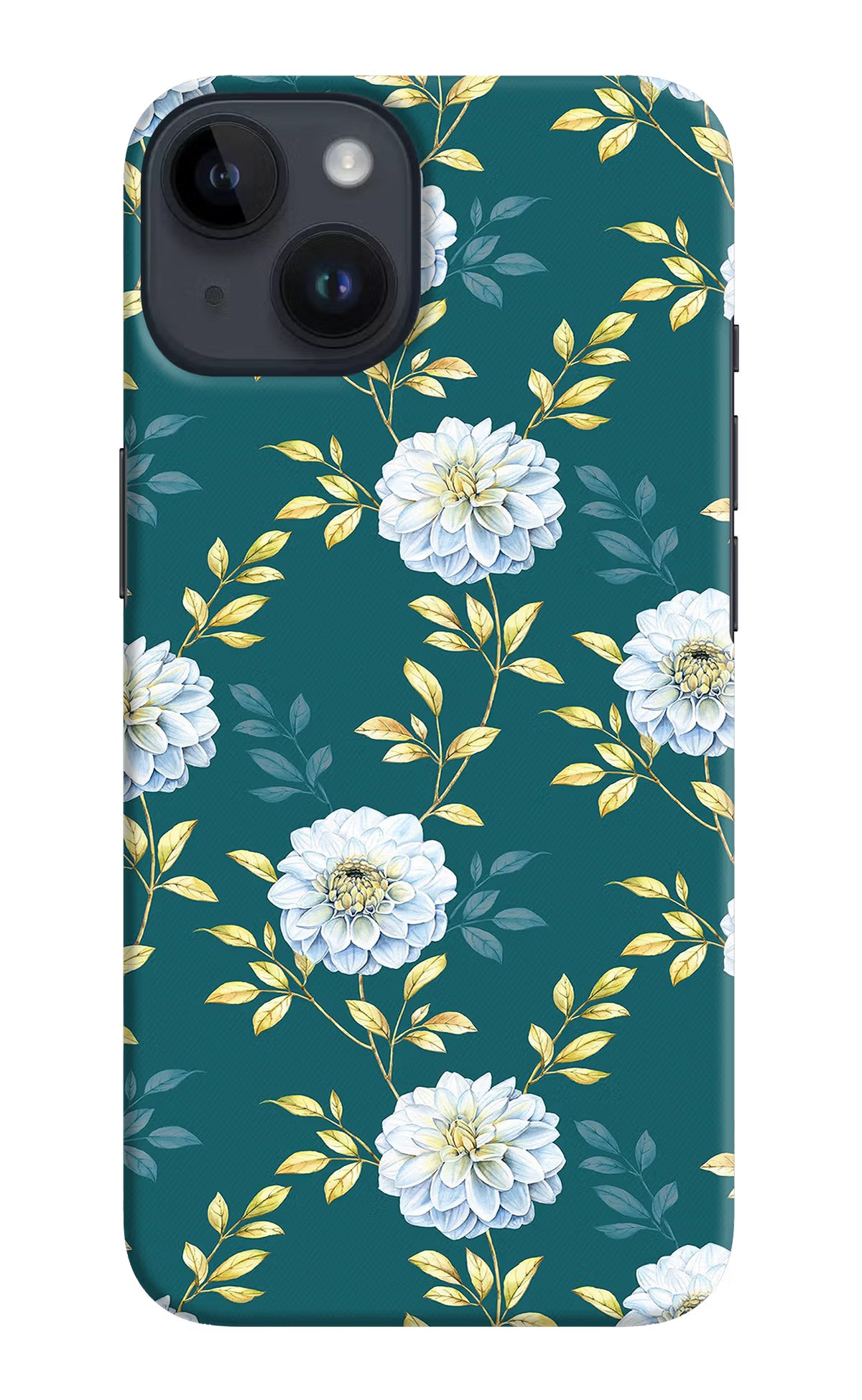 Flowers iPhone 14 Hard Case Back Cover by Casekaro