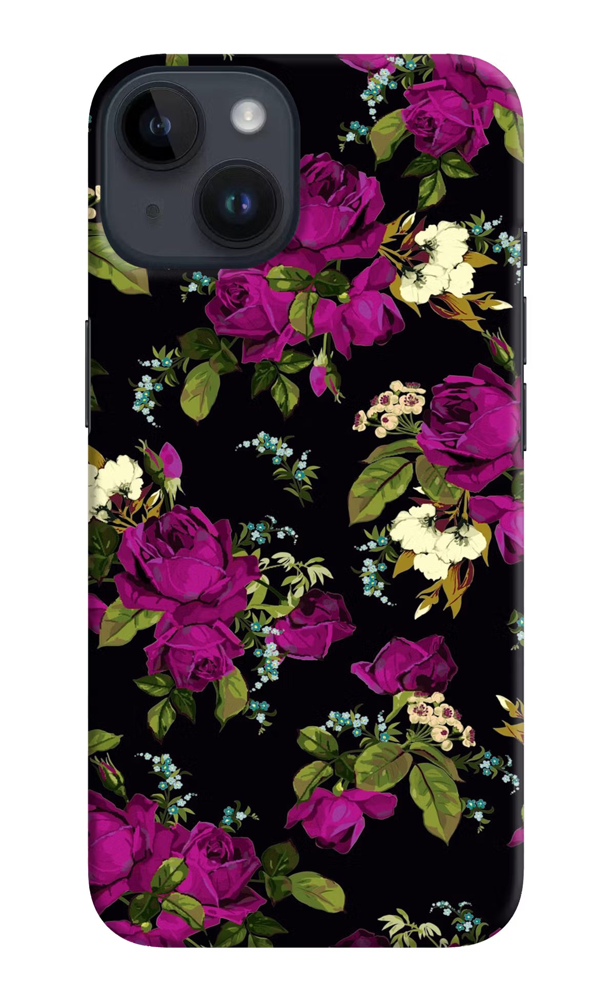 Flowers iPhone 14 Hard Case Back Cover by Casekaro