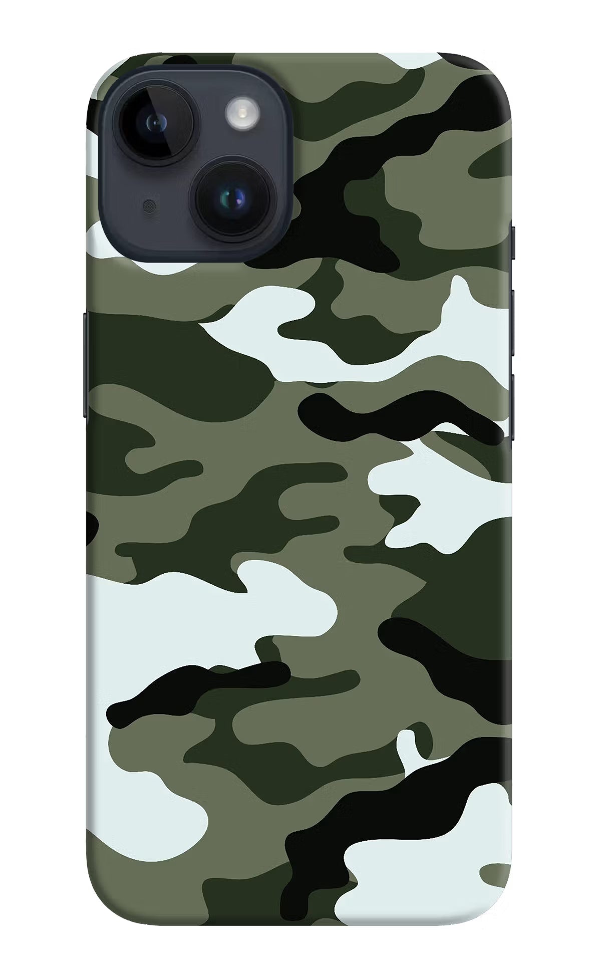 Camouflage iPhone 14 Hard Case Back Cover by Casekaro