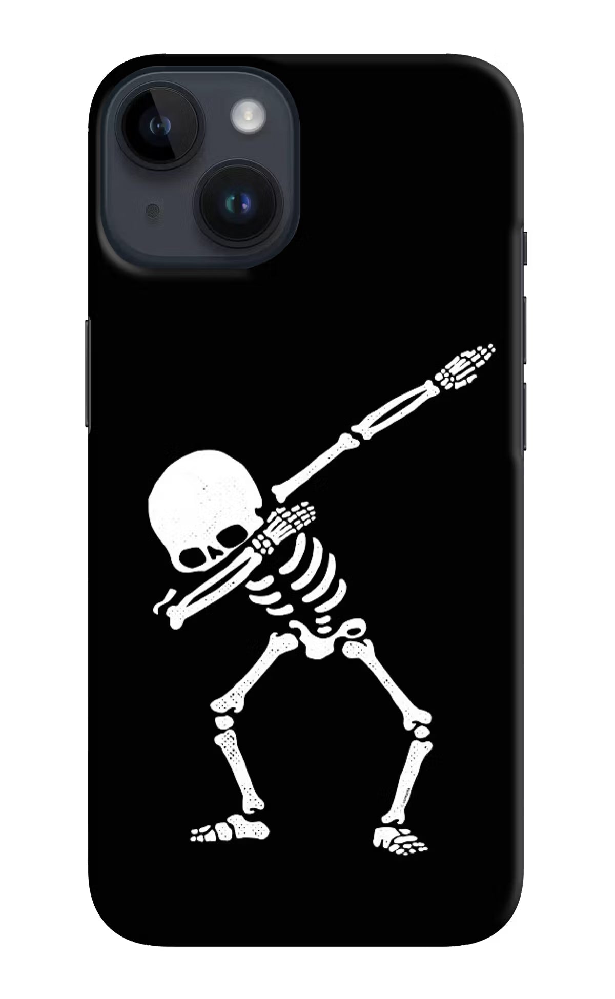 Dabbing Skeleton Art iPhone 14 Hard Case Back Cover by Casekaro