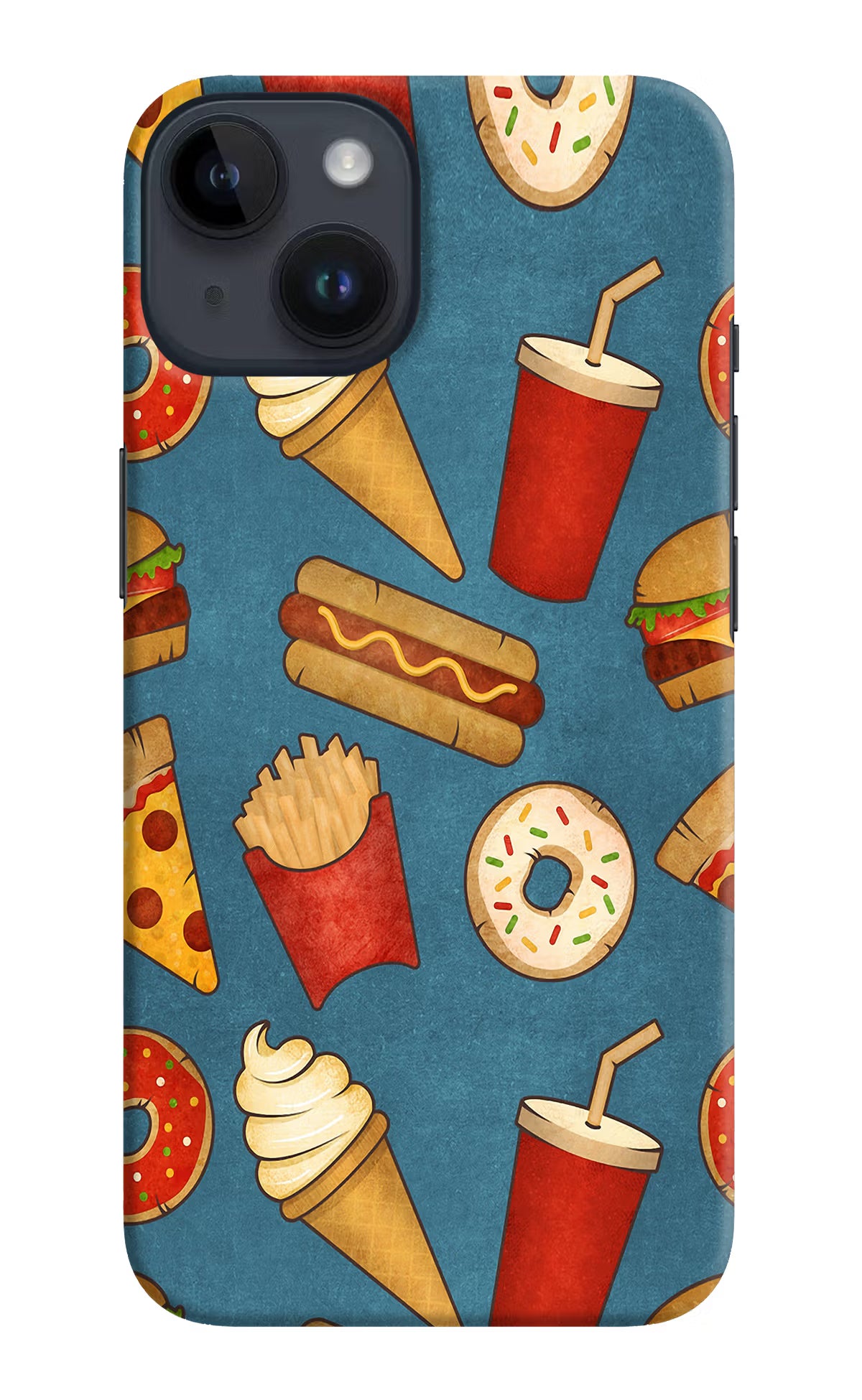 Foodie iPhone 14 Hard Case Back Cover by Casekaro