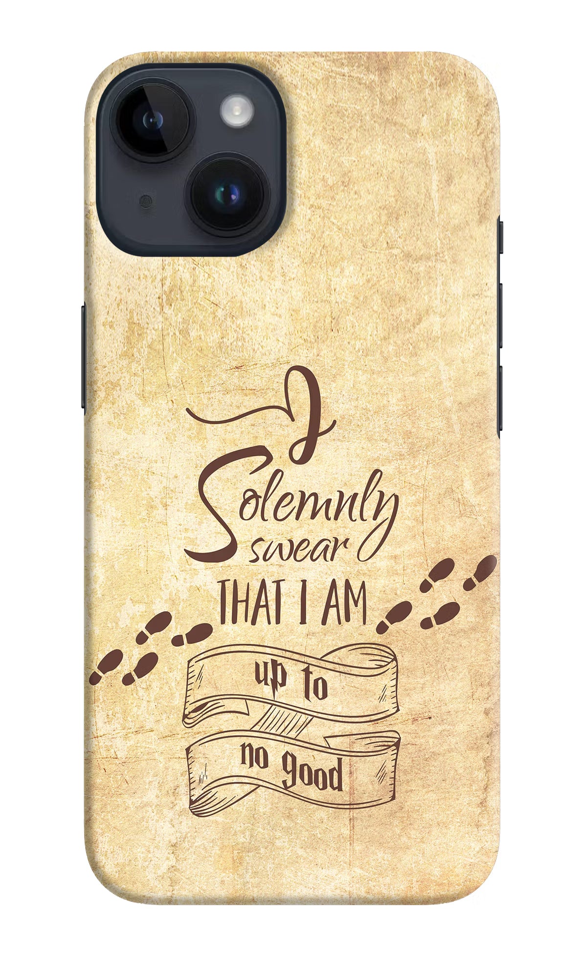 I Solemnly swear that i up to no good iPhone 14 Hard Case Back Cover by Casekaro