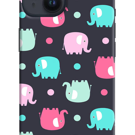Elephants iPhone 14 Hard Case Back Cover by Casekaro