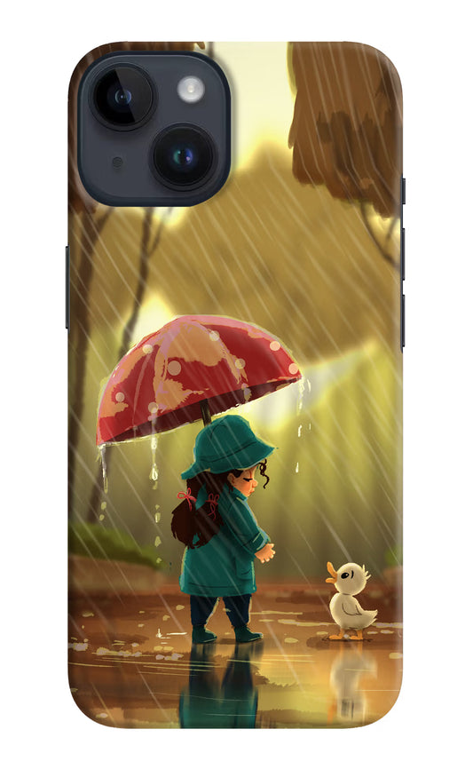 Rainy Day iPhone 14 Hard Case Back Cover by Casekaro