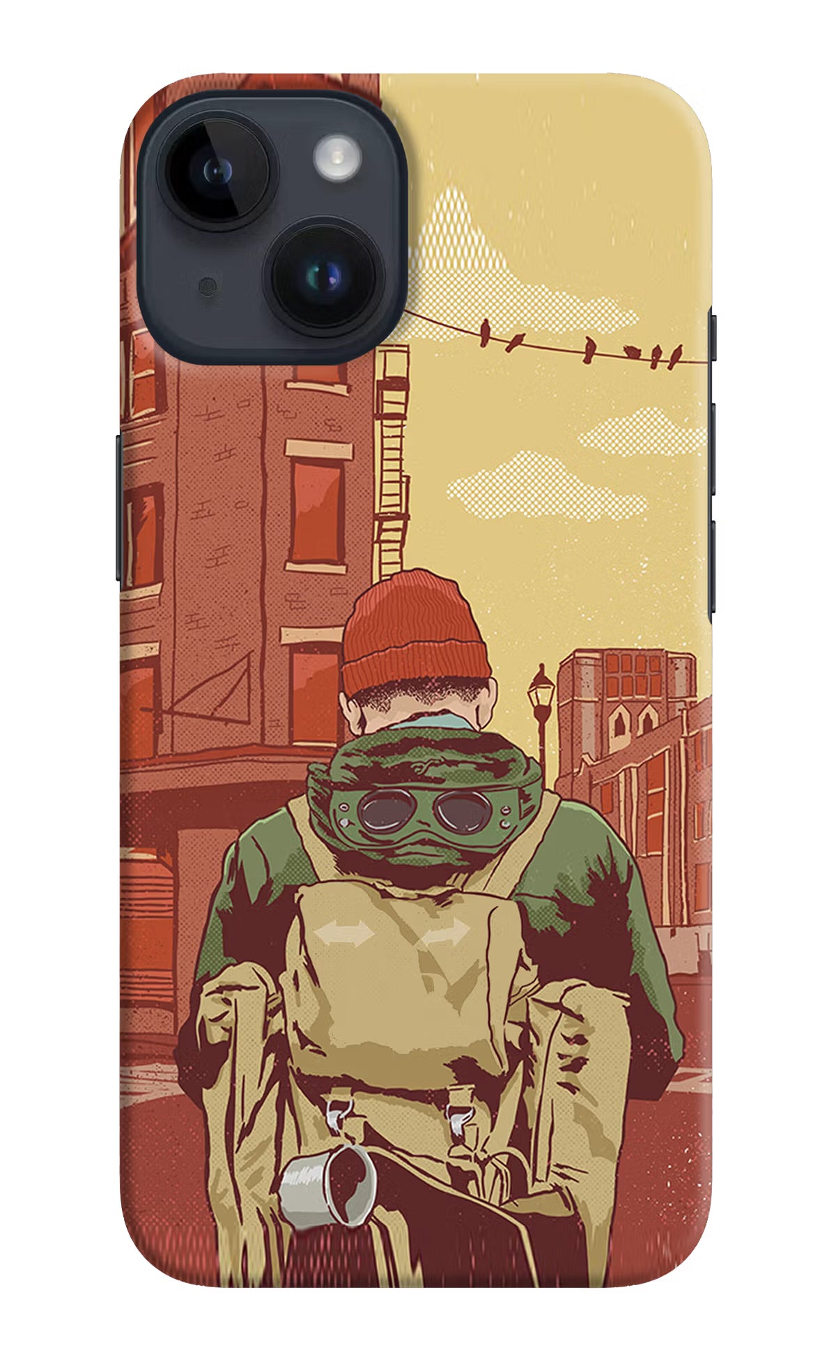 Adventurous iPhone 14 Hard Case Back Cover by Casekaro