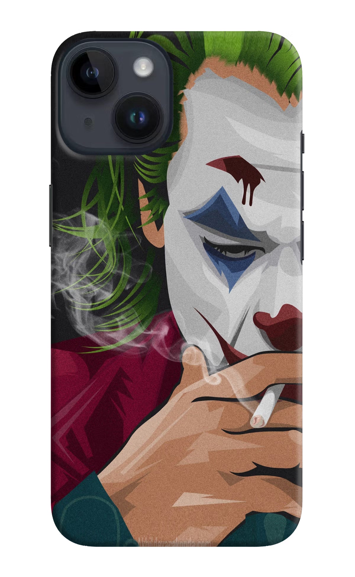 Joker Smoking iPhone 14 Hard Case Back Cover by Casekaro