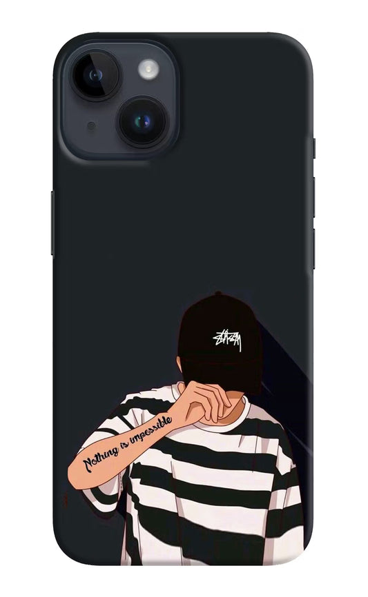 Aesthetic Boy iPhone 14 Hard Case Back Cover by Casekaro