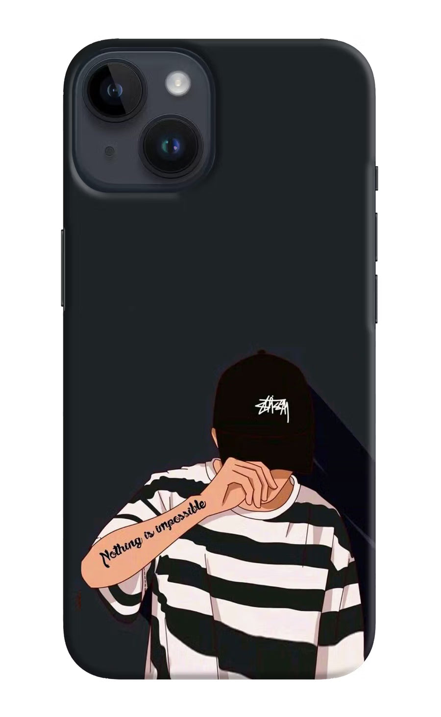 Aesthetic Boy iPhone 14 Back Cover, Hard case