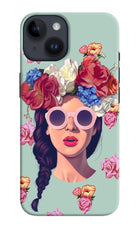 Pretty Girl iPhone 14 Hard Case Back Cover by Casekaro