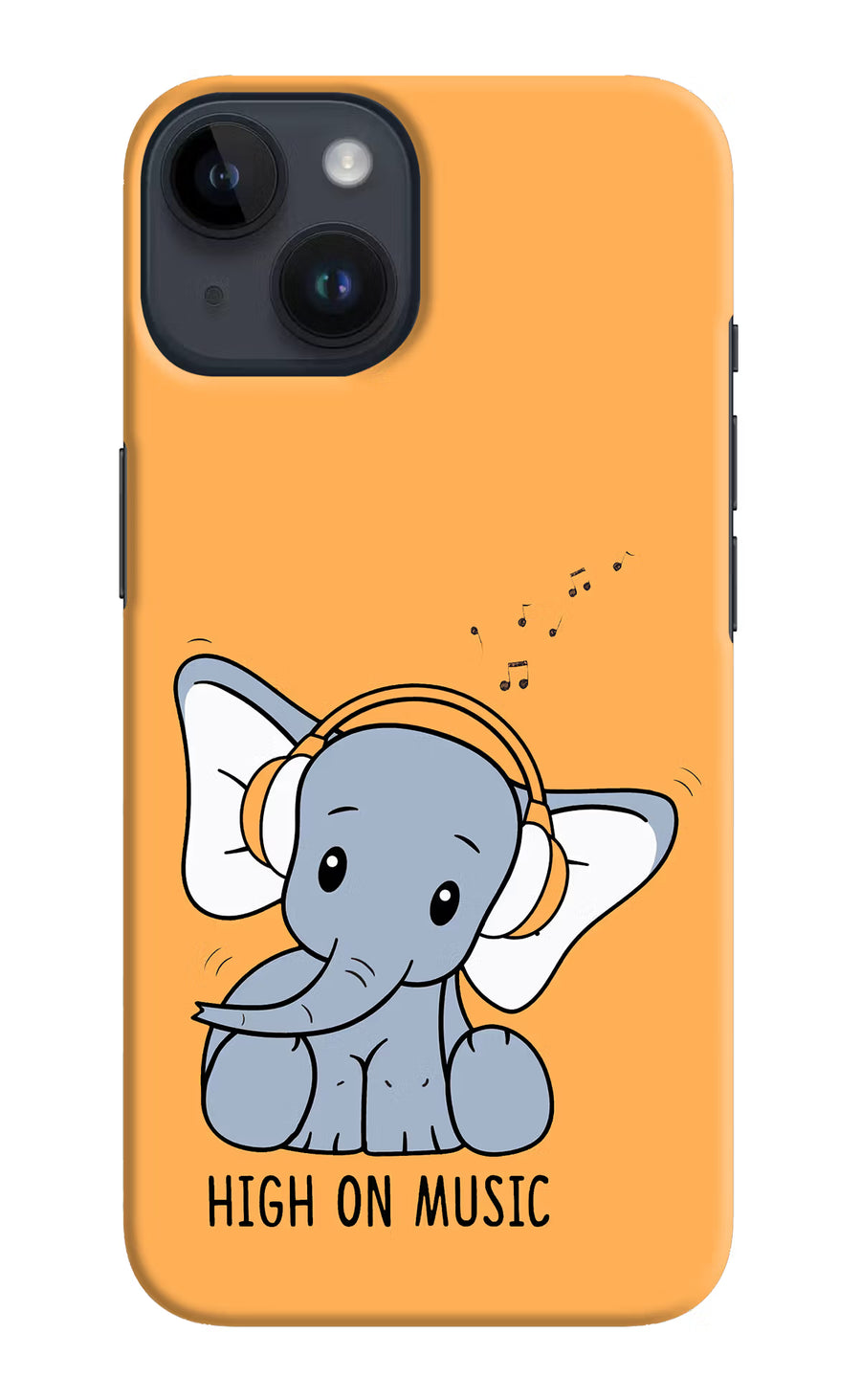 High On Music iPhone 14 Back Cover, Hard case