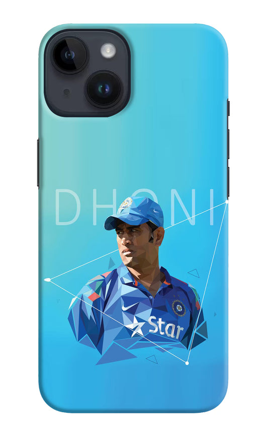 Dhoni Artwork iPhone 14 Hard Case Back Cover by Casekaro