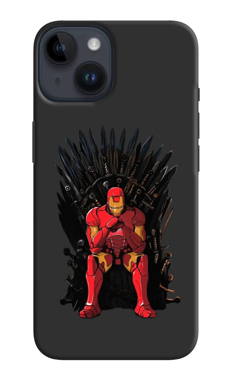 Ironman Throne iPhone 14 Back Cover, Hard case