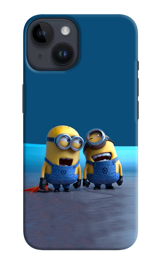 Minion Laughing iPhone 14 Hard Case Back Cover by Casekaro