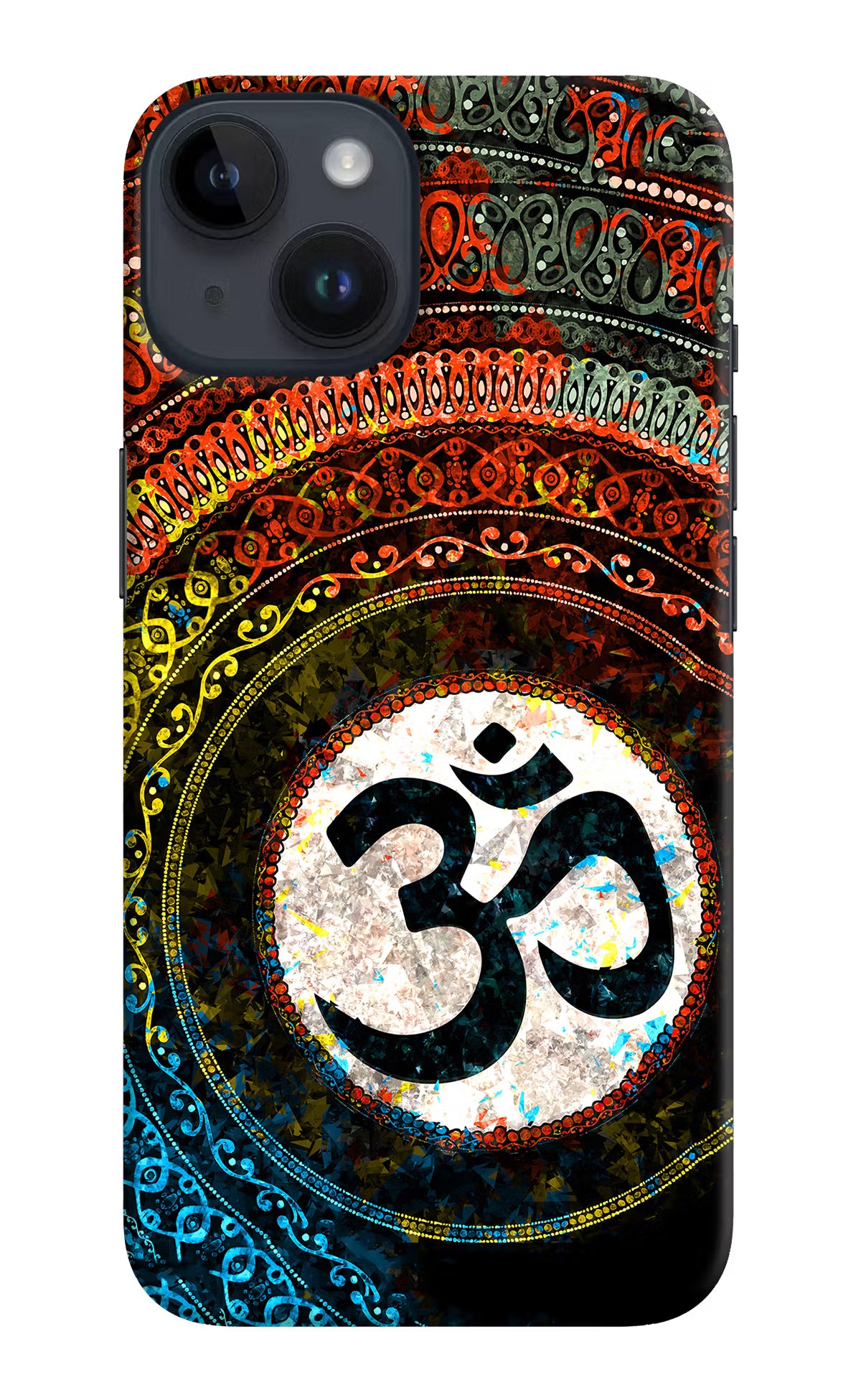 Om Cultural iPhone 14 Hard Case Back Cover by Casekaro