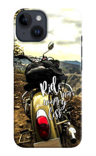 Ride More Worry Less iPhone 14 Hard Case Back Cover by Casekaro