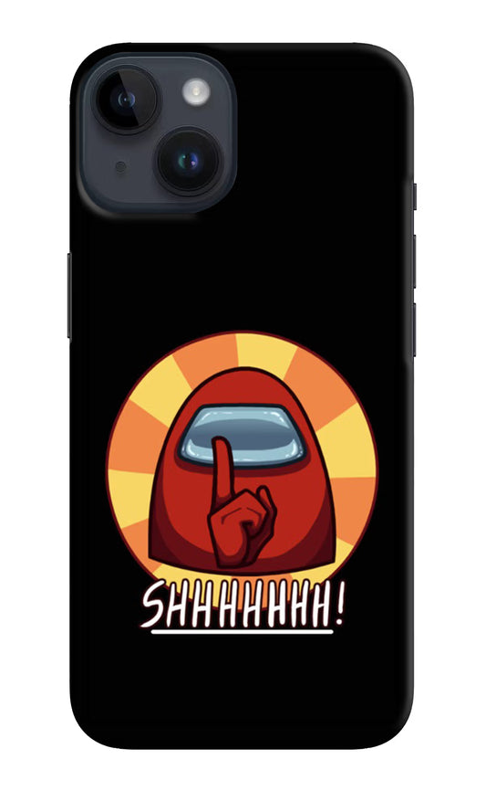 Among Us Shhh! iPhone 14 Hard Case Back Cover by Casekaro