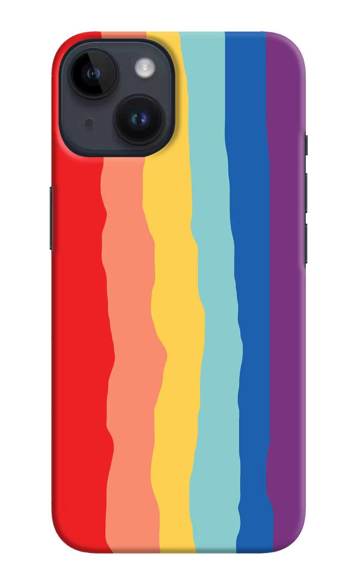 Rainbow iPhone 14 Hard Case Back Cover by Casekaro