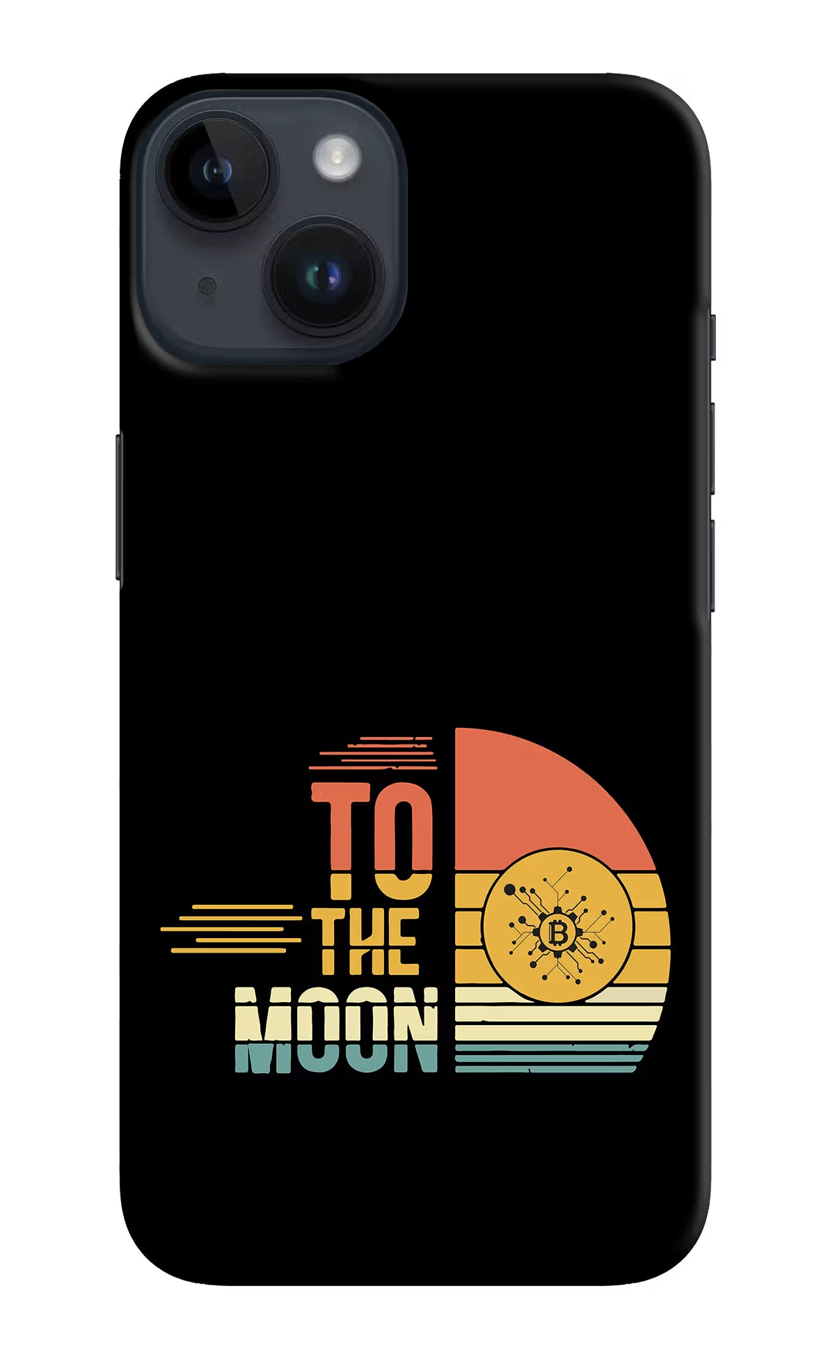 To the Moon iPhone 14 Hard Case Back Cover by Casekaro