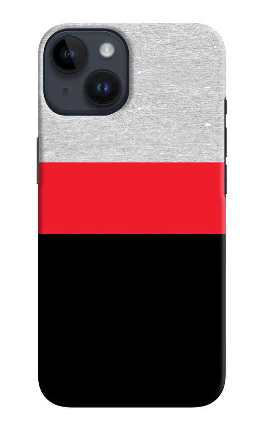 Tri Color Pattern iPhone 14 Hard Case Back Cover by Casekaro