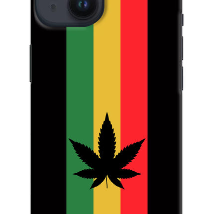Weed Flag iPhone 14 Hard Case Back Cover by Casekaro