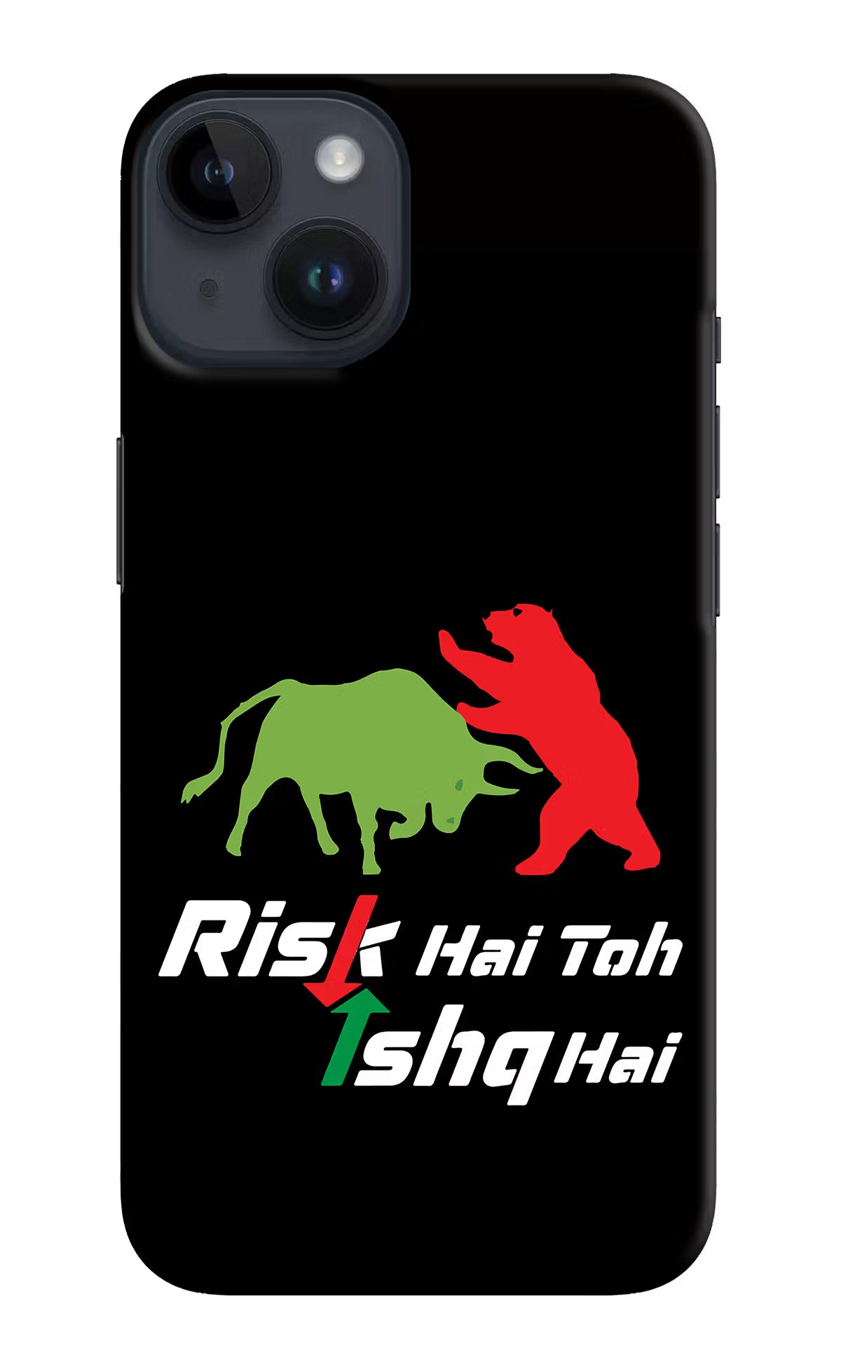 Risk Hai Toh Ishq Hai iPhone 14 Hard Case Back Cover by Casekaro