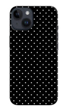 White Dots iPhone 14 Hard Case Back Cover by Casekaro