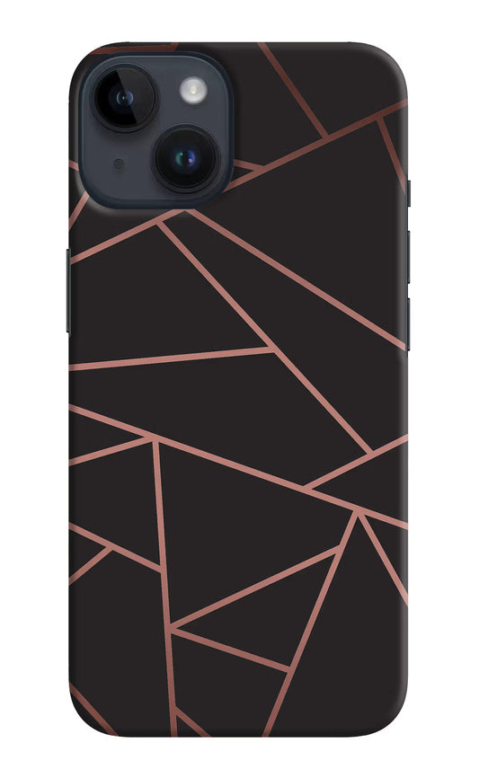 Geometric Pattern iPhone 14 Hard Case Back Cover by Casekaro