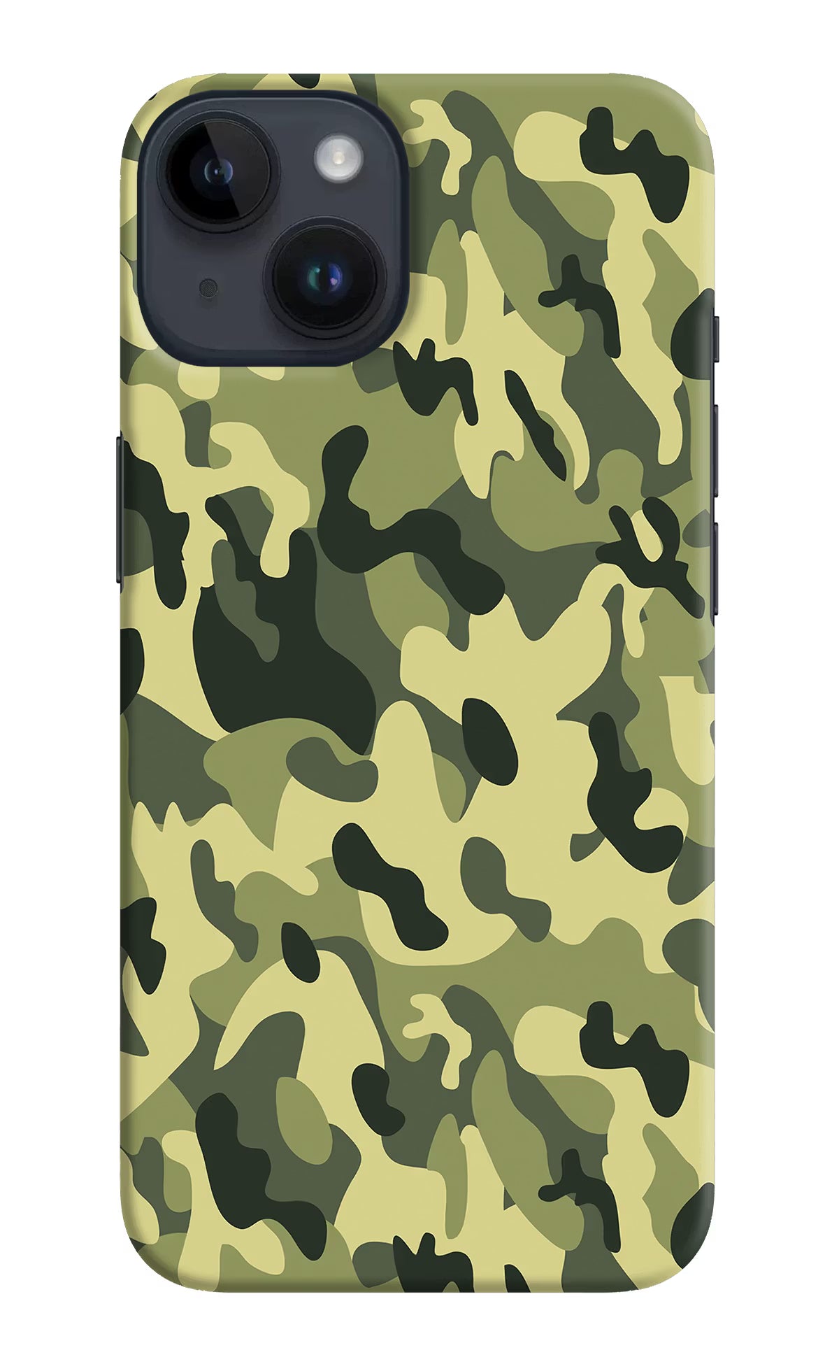 Camouflage iPhone 14 Hard Case Back Cover by Casekaro