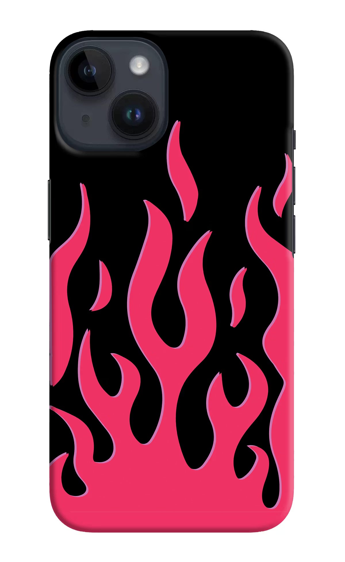 Fire Flames iPhone 14 Hard Case Back Cover by Casekaro