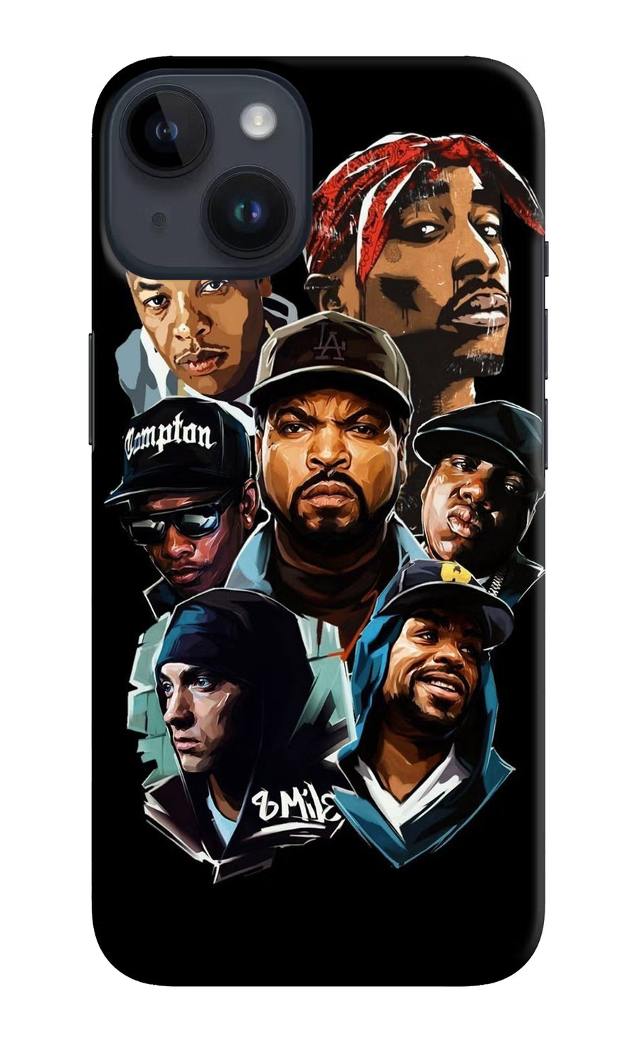 Rappers iPhone 14 Back Cover, Hard case