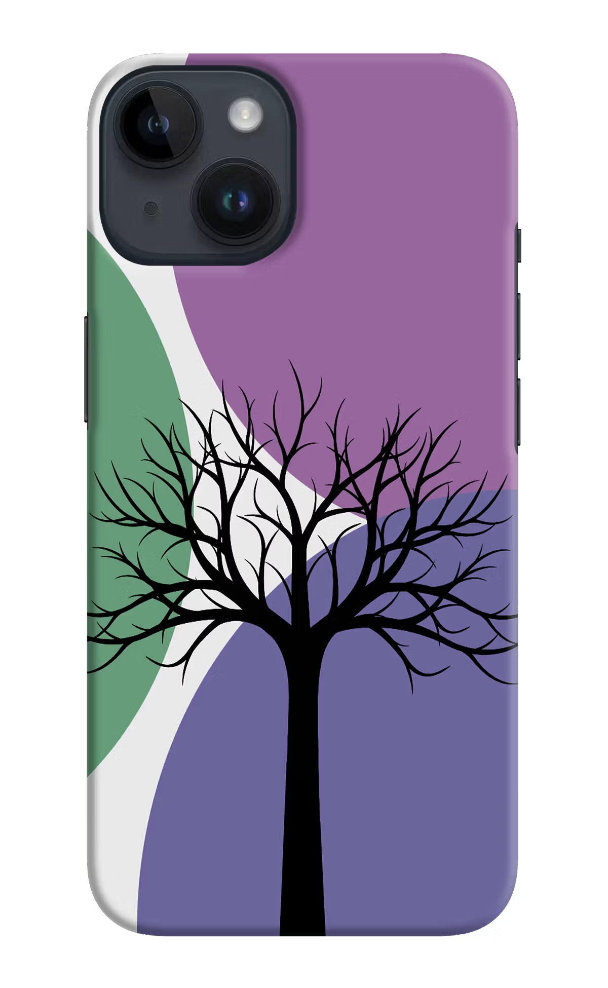 Tree Art iPhone 14 Hard Case Back Cover by Casekaro
