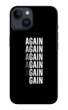 Again Again Gain iPhone 14 Hard Case Back Cover by Casekaro