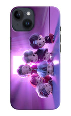 BTS Chibi iPhone 14 Hard Case Back Cover by Casekaro